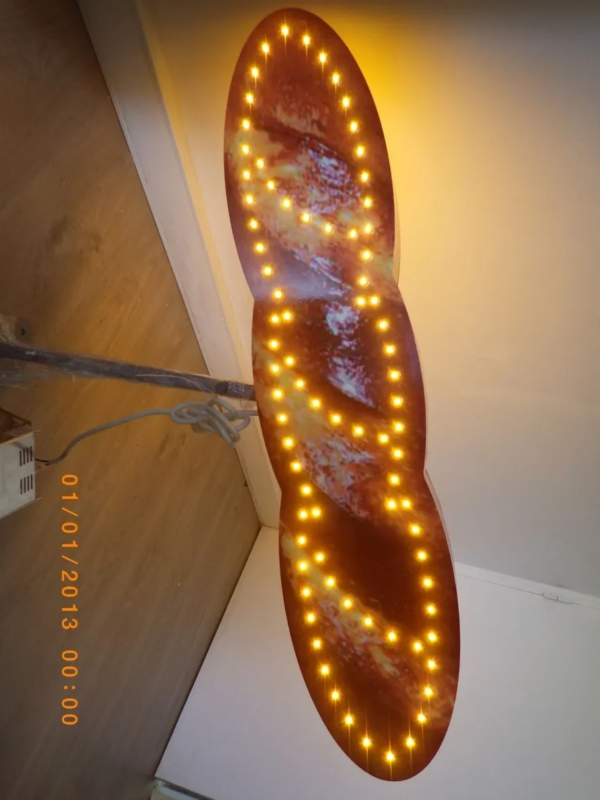 ENSEIGNE LUMINEUSE LED DOUBLE FACES “BAGUETTE” EXTERNE PRÊT À INSTALLER AVEC ANIMATION ET TÉLÉCOMMANDE 90x20cm