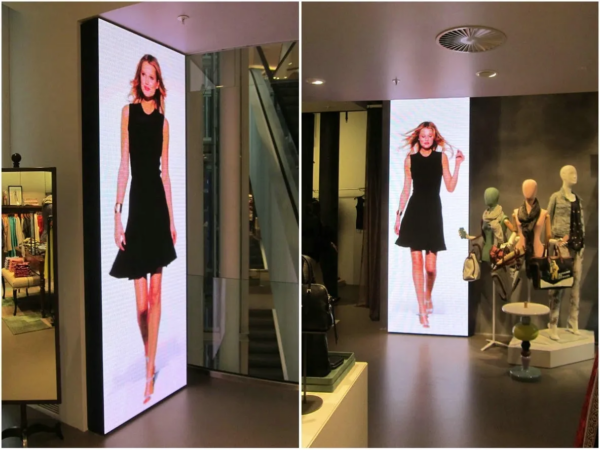 LED ÉCRAN INTERNE P3 ÉTANCHE PUBLICITAIRE PROGRAMMABLE TRÈS HAUTE LUMINOSITÉ VISIBLE EN PLEIN SOLEIL POUR VITRINE ET INTÉRIEUR.100×100 cm